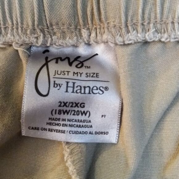 Just My Size By Hanes 2X 18W 20W Womens Brownstone Pull On Shorts Cotton Blend - Picture 4 of 5